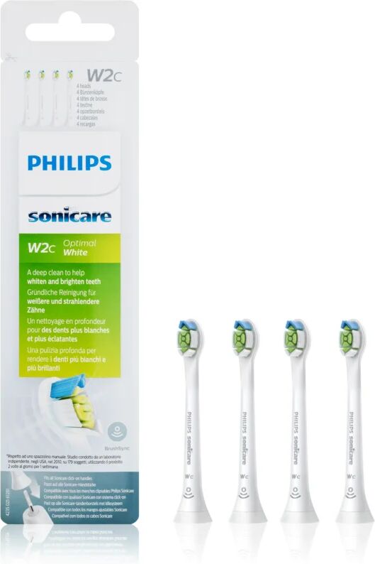 Philips Sonicare Optimal White Compact HX6074/27 Replacement Heads For Toothbrush Mini 4 Ks