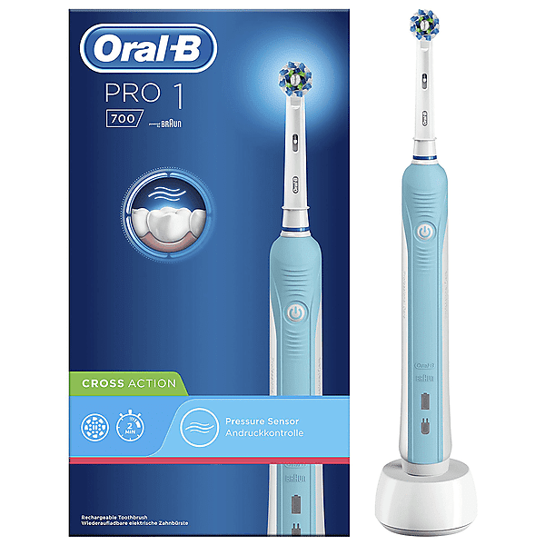 oral-b spazzolino elettrico  pro 1 700 cross action