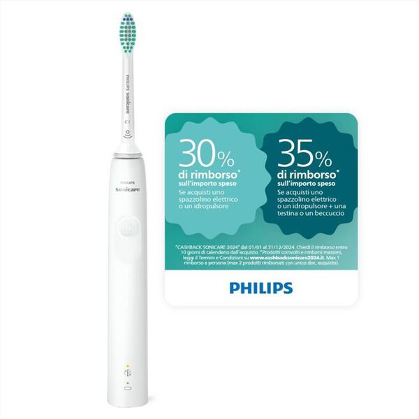 philips spazzolino elettrico hx3673/13-bianco