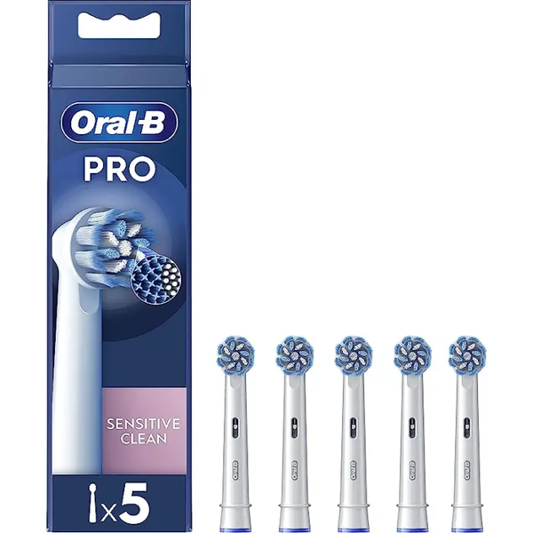 oral-b power refill eb50 sensitive clean 5 testine di ricambio