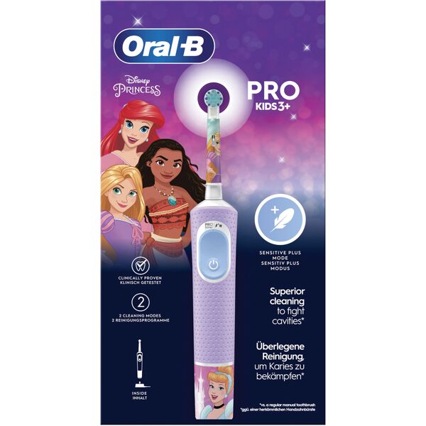 oral-b pro kids principesse disney spazzolino elettrico ricaricabile