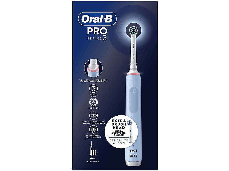 oral-b spazzolino elettrico  pro 3 3700