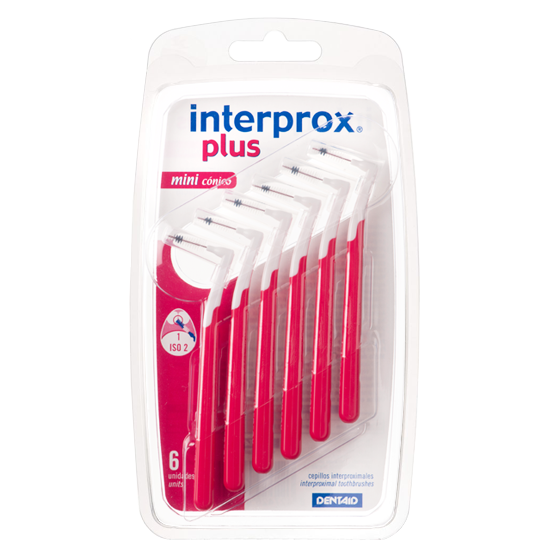 Interprox Plus Mini Conical 2mm-4mm rood – 6 stuks