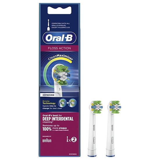 Braun Oral-B FlossAction opzetborstel CleanMaximiser - 2 stuks
