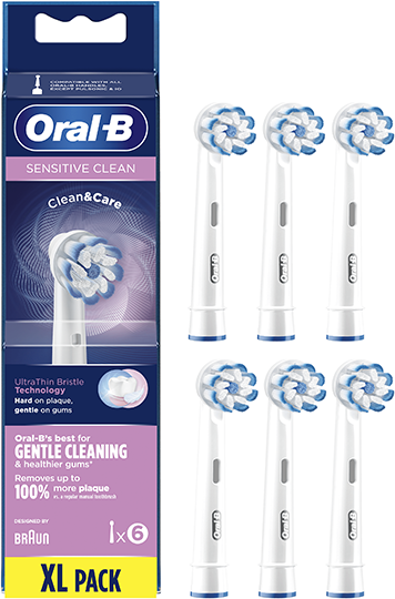 Oral-B Sensitive Clean opzetborstels - 6 stuks