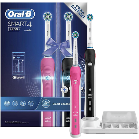 Braun Oral-B Smart 4 4900 Black + Extra Body Pink