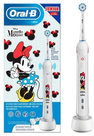 Oral B elektrische kindertandenborstel Junior Minnie Mouse, opzetborsteltjes: 1  - 89.99 - wit