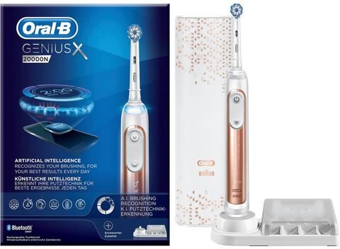 Oral B elektrische tandenborstel Genius X 20000N, opzetborsteltjes: 1  - 199.99 - goud