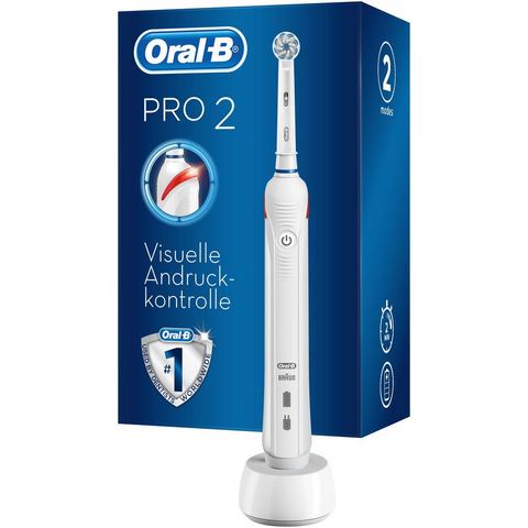 Oral B elektrische tandenborstel PRO 2 2000, opzetborsteltjes: 1  - 89.99 - wit