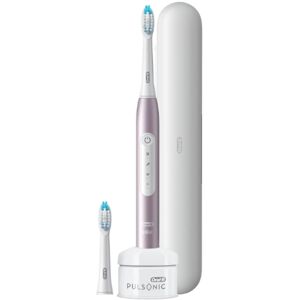 Oral B Oral-B Pulsonic El-tandbørste + Rejse-etui Pulsonic Slim Luxe 4500 Rosegold