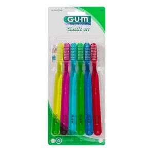 Gum Classic tannbørste, soft - 6 stk.