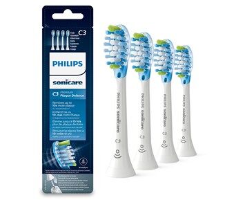 Philips HX9044/17 Premium Plaque Defence C3 4-pcs White