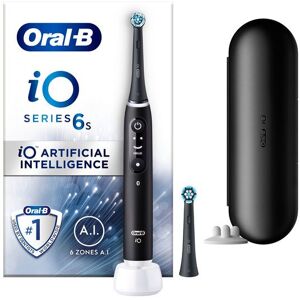 Oral-B iO 6S Svart Eltandborste med extra Tandborsthuvud