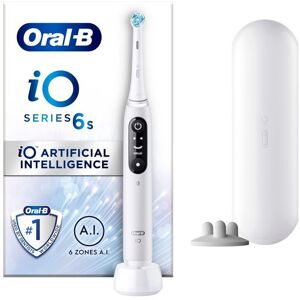 Oral-B iO 6S Vit Eltandborste med extra Tandborsthuvud