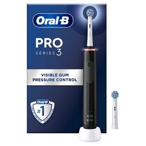 Oral-B Pro Series 3 Svart Eltandborste 2 Cross Action Tandborsthuvuden