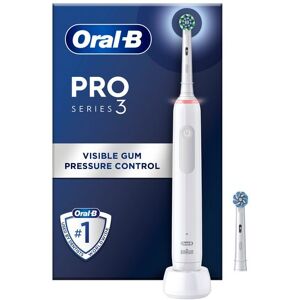 Oral-B S3 Vit Eltandborste 2 Cross Action Tandborsthuvuden