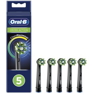 Oral-B Cross Action Black Borsthuvud  5 st