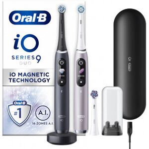 Oral-B Io Series 9 Duo Pack -Elektrisk Tandborste, Svart / Rosa