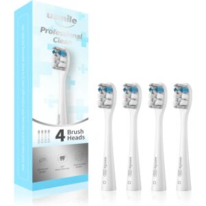 USMILE Professional Clean toothbrush replacement heads 4 pc