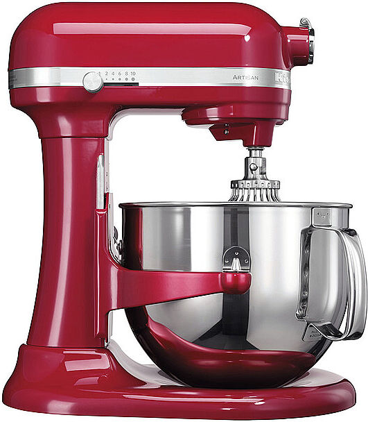 Auf Lager KITCHENAID Küchenmaschine mit Schüsselheber "Artisan" 6,9l 5KSM7580X (Empire Rot) 5413184160302 rot EG