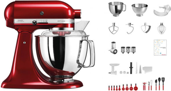 KitchenAid Artisan KSM200 - Küchenmaschine Dunkelrot - Swiss Anniversary Set