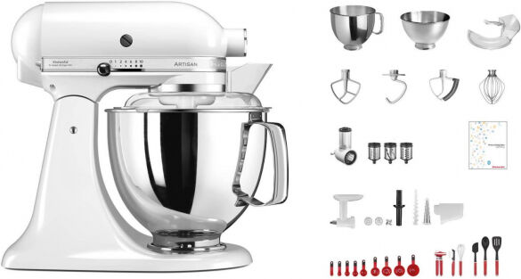 KitchenAid Artisan KSM200 - Küchenmaschine Weiss - Swiss Anniversary Set