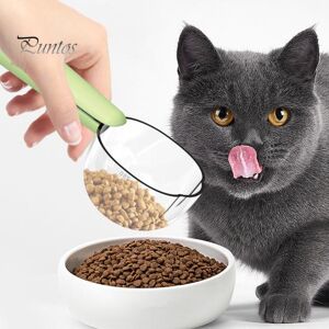 Pet Park 3-In-1 Cat Food Spoon Easy To Clean 250ml Capacity Pet Scoop With Sealing Clip Handle Dogs Accurate Measurement Food-Grade Spoon For Dry Wet Food