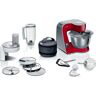 BOSCH Küchenmaschine "MUM5X720" Küchenmaschinen Profi-Patisserie-Set, Durchlaufschnitzler, 4 Reibscheiben, Mixer rot (deep red, silber) Küchenmaschinen