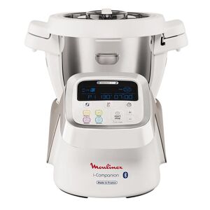 Robot cuiseur connecté Moulinex i-Companion HF900110 - 1550 W - 4,5 L - argent, blanc - Publicité