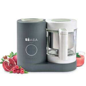 Béaba , Babycook Néo, Mixeur Cuiseur Vapeur 6 en 1, Robot Bebe Fabriqué en France, Bol en Verre, Cuve Inox, Grande contenance, Diversification alimentaire, Petits pots bébé maison, Rapide, Gris Minéral - Publicité