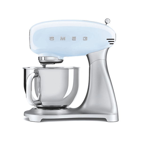 smeg smf02pbeu impastatrice planetaria, 800 w, capacità ciotola 4,8 l, azzurro