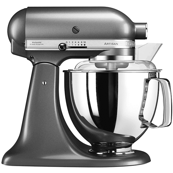 kitchenaid 5ksm175psems impastatrice planetaria, 300 w, capacità ciotola 4,8 l, argento medaglia