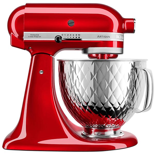 kitchenaid 5ksm156qpeca impastatrice planetaria, 300 w, capacità ciotola 4,8 l, candy apple