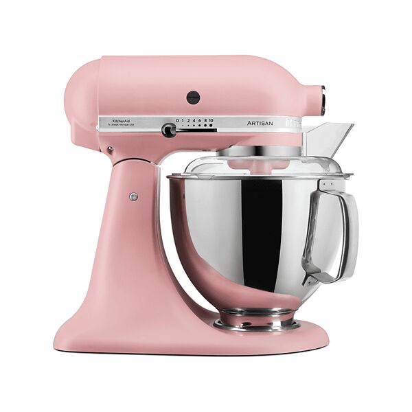 kitchenaid 5ksm175psedr impastatrice planetaria, 300 w, capacità ciotola 4,8 l, dried rose