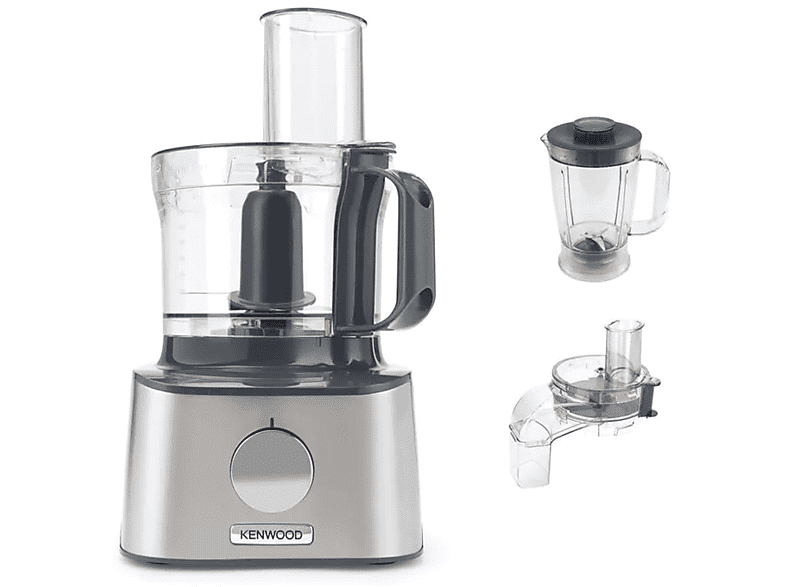 kenwood fdm304ss robot da cucina, 800 w, capacità ciotola 2,1 l, silver