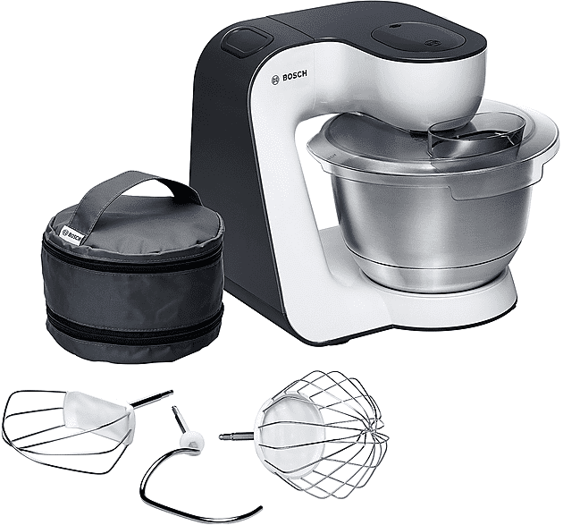 Bosch MUM54A00 IMPASTATRICE PLANETARIA, 900 W, capacità ciotola 3,9 l, BIANCO/ANTRACITE