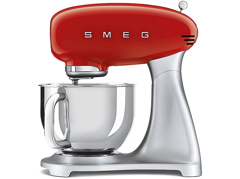 SMEG SMF02RDEU IMPASTATRICE PLANETARIA, 800 W, capacità ciotola 4,8 l, Rosso