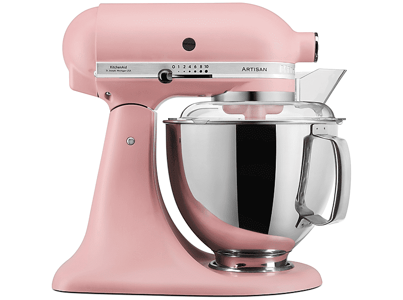 kitchenaid 5ksm175psedr impastatrice planetaria, 300 w, capacità ciotola 4,8 l, dried rose