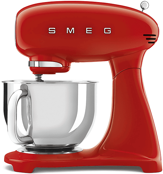 SMEG SMF03RDEU IMPASTATRICE PLANETARIA, 800 W, capacità ciotola 4,8 l, Rosso