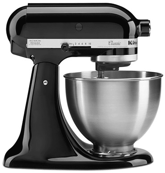 KitchenAid 5K45SSEOB IMPASTATRICE PLANETARIA, 275 W, capacità ciotola 4,3 l, NERO