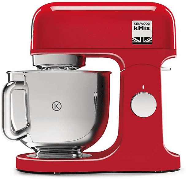 kenwood kmix kmx750ar impastatrice planetaria, 1000 w, capacità ciotola 5 l, rosso