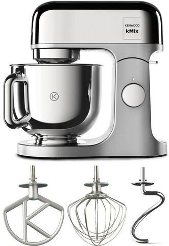 Kenwood »KMX760CH kMix Premium Edition Chrome mit 3-tlg. Pâtisserie-Set« keukenmachine  - 414.96 - zilver