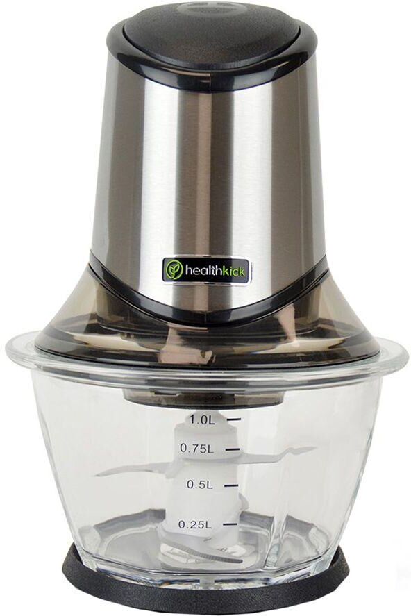 HEALTHKICK K3301 Food Processor - Black & Brushed Steel, Brushed Steel