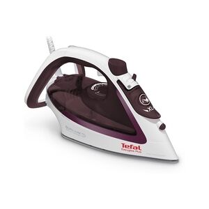 Tefal EasyGliss Plus FV5714 Bügeleisen Trocken- & Dampfbügeleisen Duriliumsohle 2400 W Bordeaux, Weiß