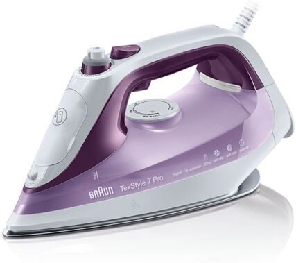 Braun Plancha de Vapor BRAUN SI7066VI (Chorro Vapor: 50 g/min - Suela: Eloxal 3D)