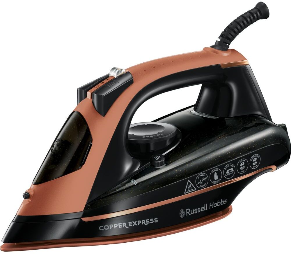 Russell Hobbs 23975 Copper Express Steam Iron - Copper &amp; Black, Black