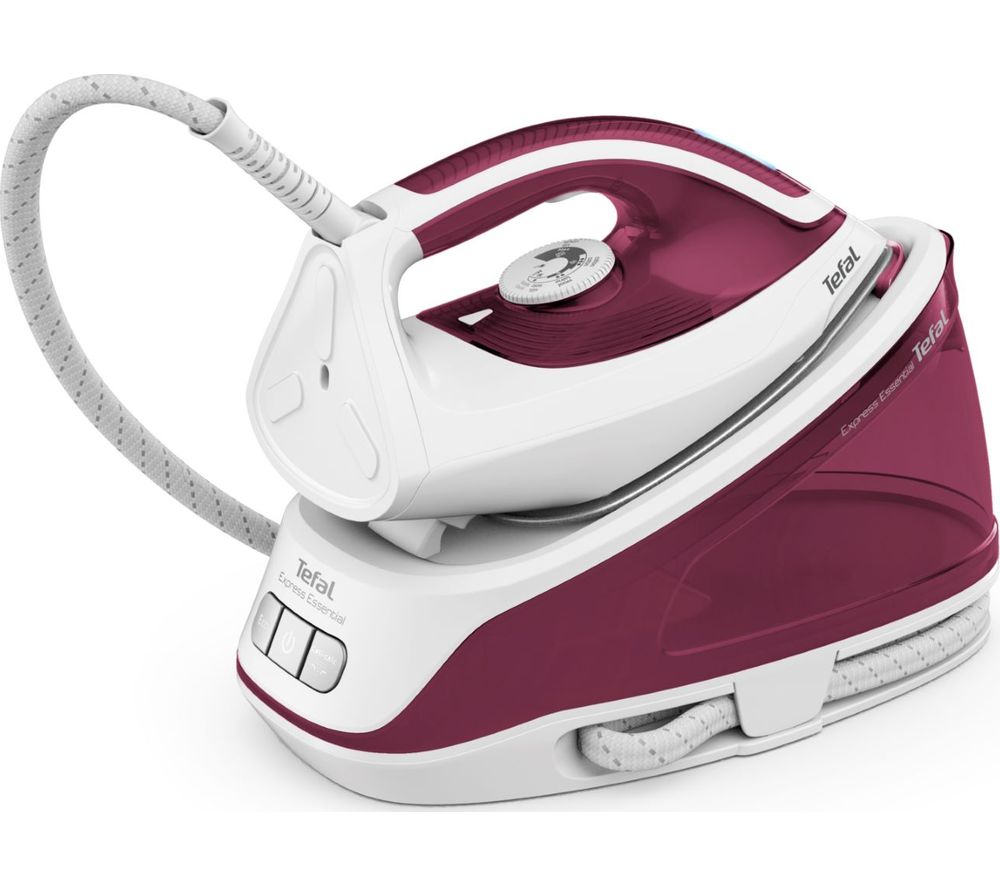 Tefal Express Essential SV6110 Steam Generator Iron - White &amp; Red, White