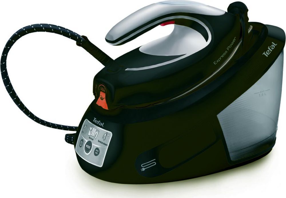 Tefal Express Power SV8062 Steam Generator Iron - Black &amp; Silver, Black