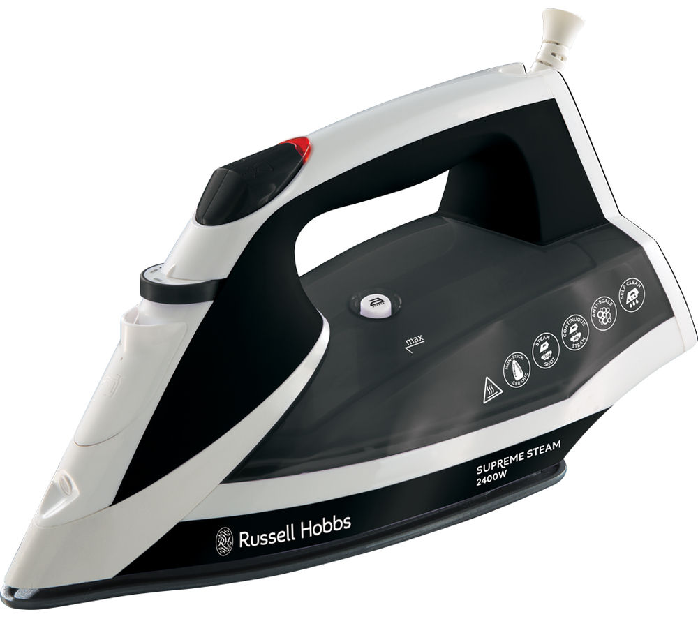 Russell Hobbs Supremesteam 23052 Steam Iron - White &amp; Black, White