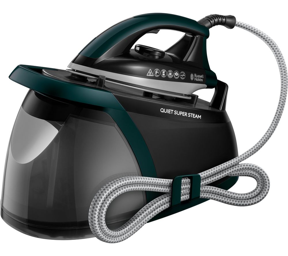 Russell Hobbs Quiet Super 24450 Steam Generator Iron - Green &amp; Black, Green